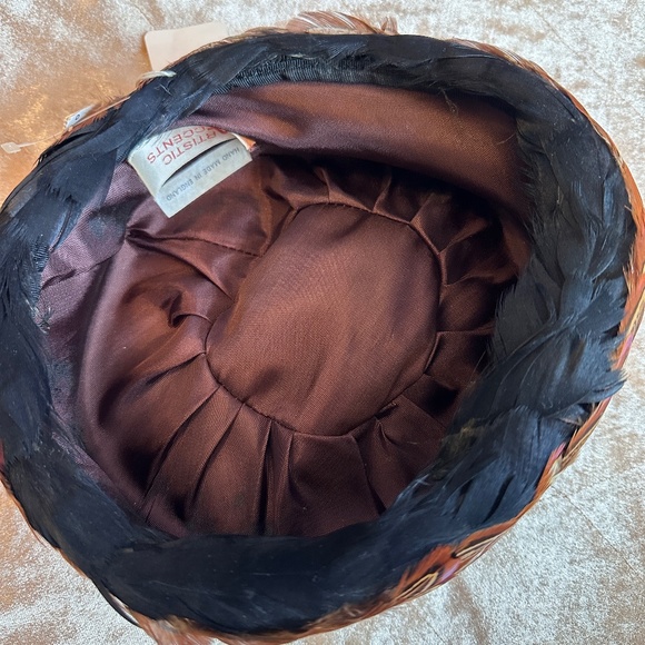 Artistic Accents peacock feather hat Handmade in England - Picture 10 of 11